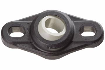 Flange bearings with 2 mounting holes, EFOM, igubal®, spherical ball iglidur® J4