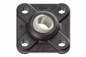 Flange bearings with 4 mounting holes, EFSM, igubal®, spherical ball iglidur® J4