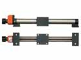 Mono-tube guide for easy adjustment movements with an inner lead screw