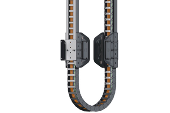 Guiding system "guidelok slimline P" for hanging energy chains®