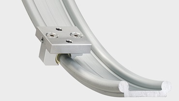 drylin W rail curved guide with carriage